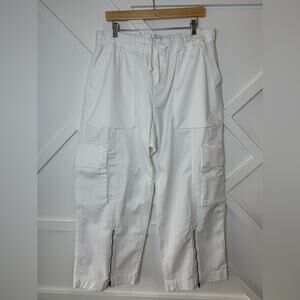 Abercrombie & Fitch White Wide Leg Pants